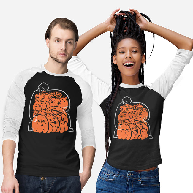 Pumpkin Picker-Unisex-Baseball-Tee-Aarons Art Room