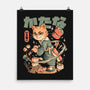 Sushi Slayer Cat-None-Matte-Poster-eduely