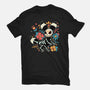 Night Skeleton-Mens-Basic-Tee-IKILO