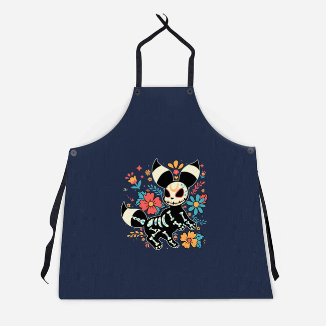 Night Skeleton-Unisex-Kitchen-Apron-IKILO