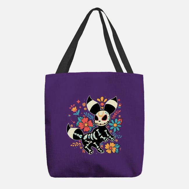 Night Skeleton-None-Basic Tote-Bag-IKILO