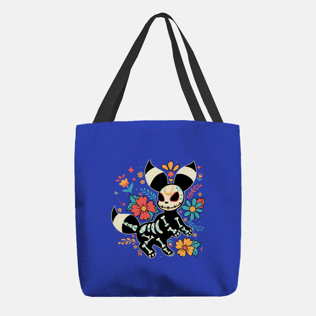 Night Skeleton-None-Basic Tote-Bag-IKILO