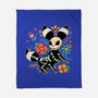 Night Skeleton-None-Fleece-Blanket-IKILO