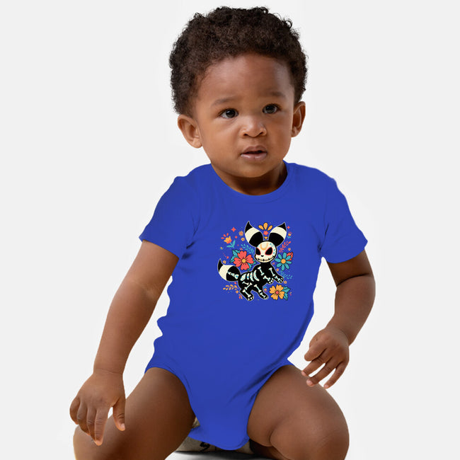 Night Skeleton-Baby-Basic-Onesie-IKILO