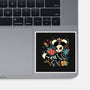 Night Skeleton-None-Glossy-Sticker-IKILO