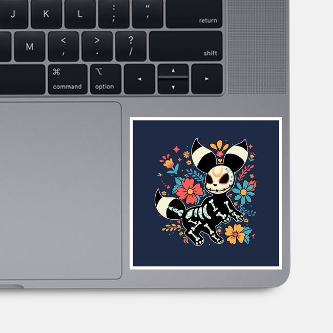 Night Skeleton-None-Glossy-Sticker-IKILO