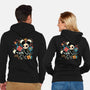 Night Skeleton-Unisex-Zip-Up-Sweatshirt-IKILO