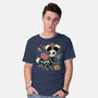 Night Skeleton-Mens-Basic-Tee-IKILO