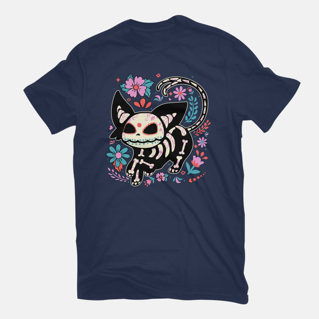 Day Skeleton-Womens-Basic-Tee-IKILO