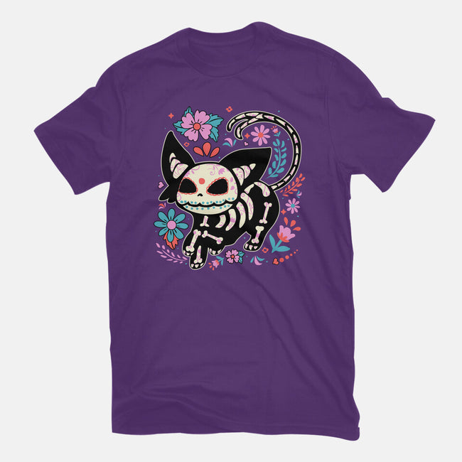 Day Skeleton-Womens-Basic-Tee-IKILO