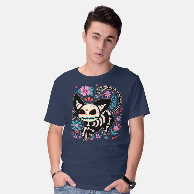 Day Skeleton-Mens-Basic-Tee-IKILO