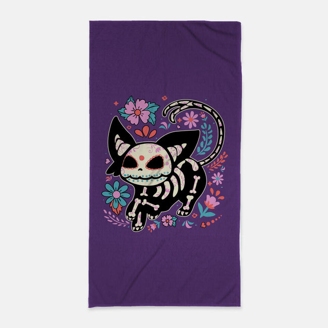 Day Skeleton-None-Beach-Towel-IKILO