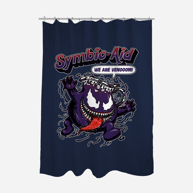 Symbio-Aid-None-Polyester-Shower Curtain-pigboom