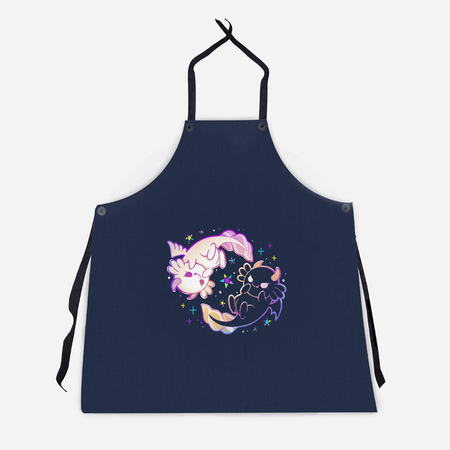 Halloween Axolotl-Unisex-Kitchen-Apron-Vallina84