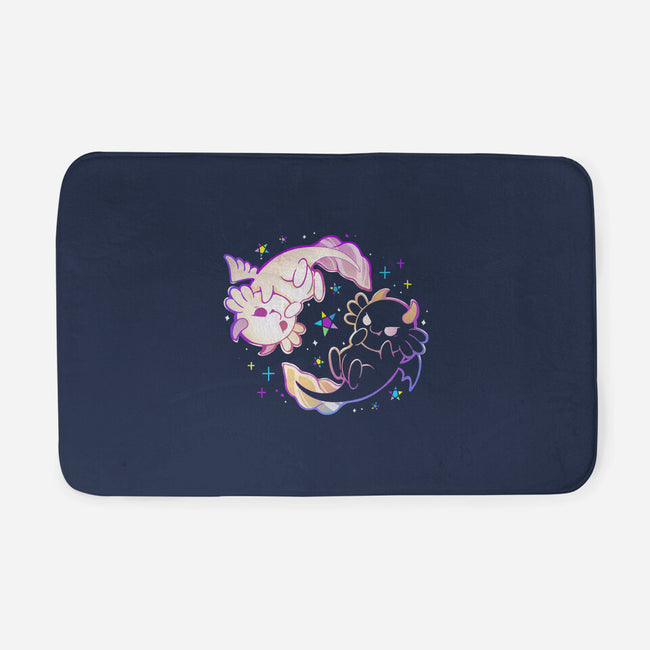 Halloween Axolotl-None-Memory Foam-Bath Mat-Vallina84