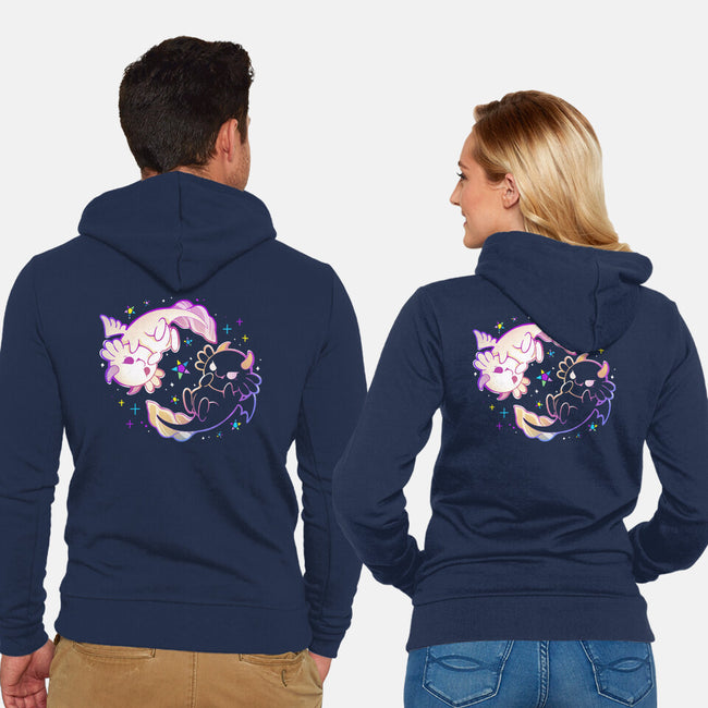 Halloween Axolotl-Unisex-Zip-Up-Sweatshirt-Vallina84