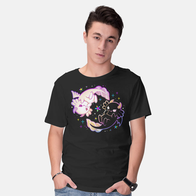 Halloween Axolotl-Mens-Basic-Tee-Vallina84