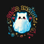 Cat Ghost Dead Inside-None-Fleece-Blanket-NemiMakeit