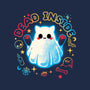 Cat Ghost Dead Inside-None-Fleece-Blanket-NemiMakeit