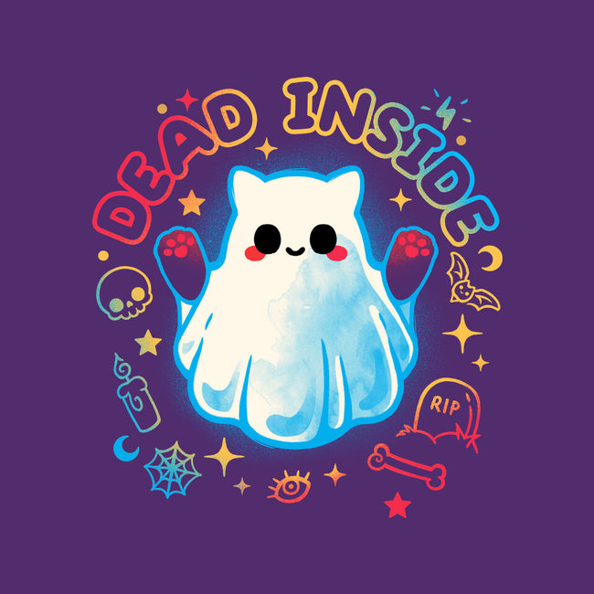 Cat Ghost Dead Inside-None-Beach-Towel-NemiMakeit