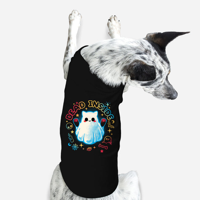 Cat Ghost Dead Inside-Dog-Basic-Pet Tank-NemiMakeit