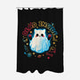 Cat Ghost Dead Inside-None-Polyester-Shower Curtain-NemiMakeit