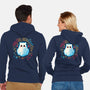 Cat Ghost Dead Inside-Unisex-Zip-Up-Sweatshirt-NemiMakeit