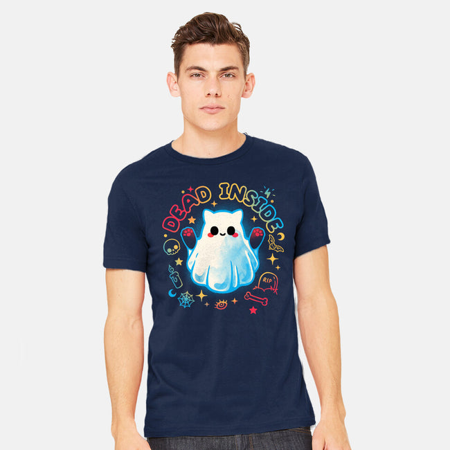 Cat Ghost Dead Inside-Mens-Heavyweight-Tee-NemiMakeit