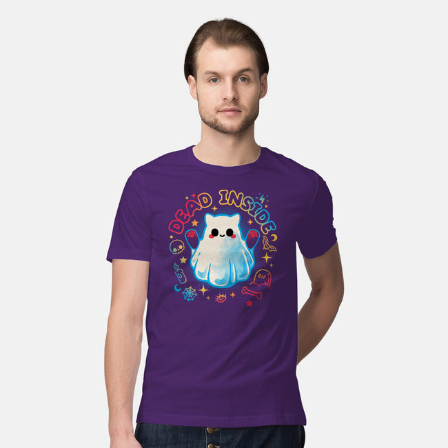 Cat Ghost Dead Inside-Mens-Premium-Tee-NemiMakeit