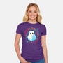 Cat Ghost Dead Inside-Womens-Fitted-Tee-NemiMakeit