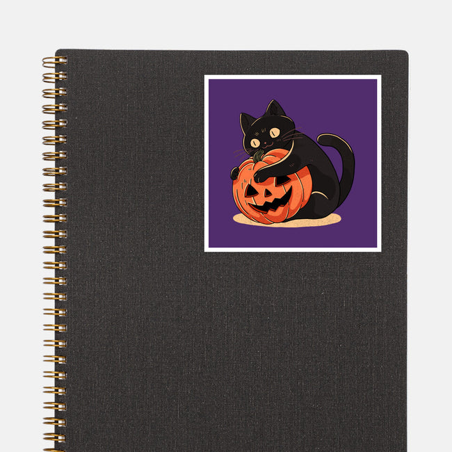 Pumpkin Embrace-None-Glossy-Sticker-fanfreak1