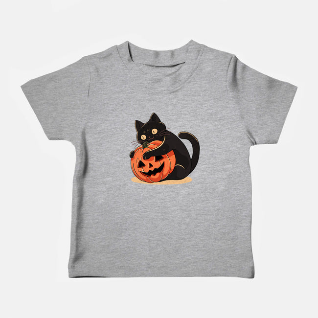 Pumpkin Embrace-Baby-Basic-Tee-fanfreak1