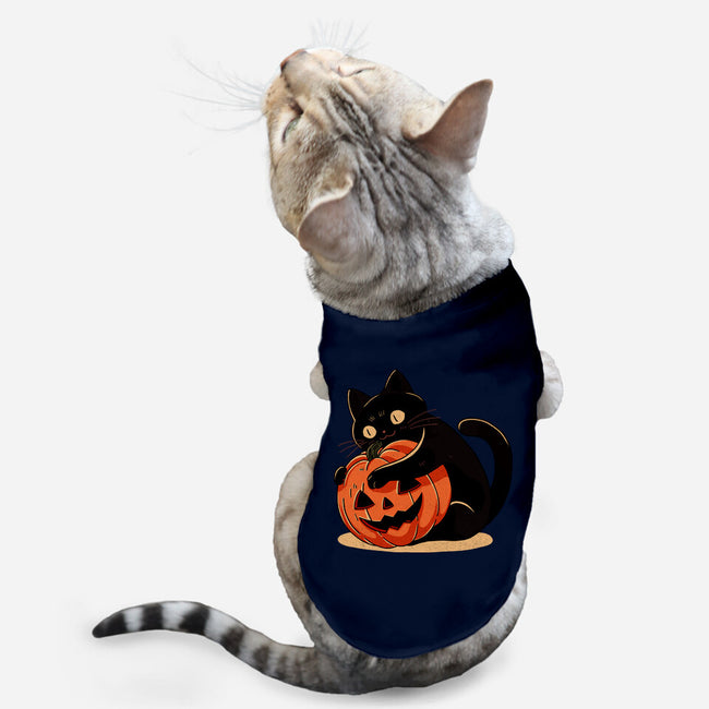 Pumpkin Embrace-Cat-Basic-Pet Tank-fanfreak1