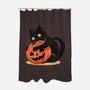 Pumpkin Embrace-None-Polyester-Shower Curtain-fanfreak1