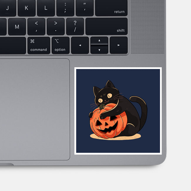 Pumpkin Embrace-None-Glossy-Sticker-fanfreak1