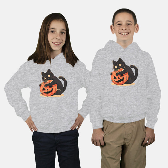 Pumpkin Embrace-Youth-Pullover-Sweatshirt-fanfreak1