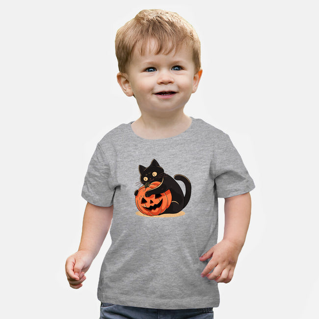 Pumpkin Embrace-Baby-Basic-Tee-fanfreak1