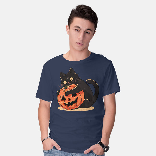 Pumpkin Embrace-Mens-Basic-Tee-fanfreak1