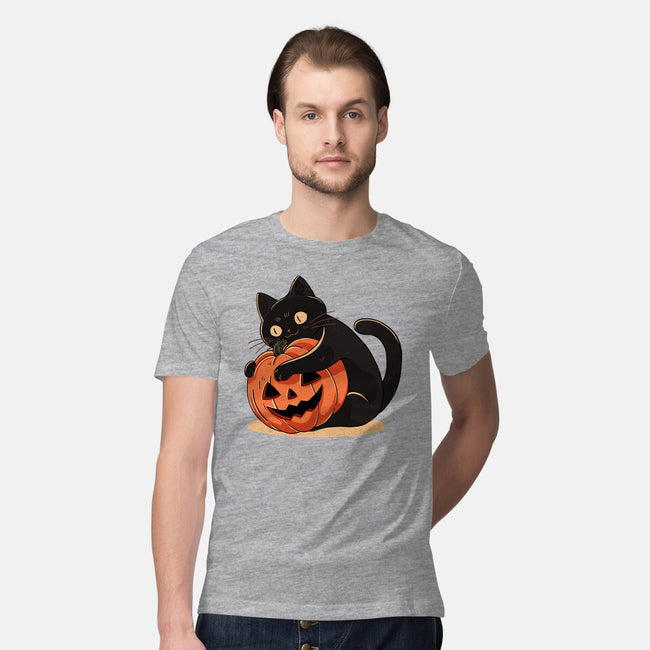 Pumpkin Embrace-Mens-Premium-Tee-fanfreak1