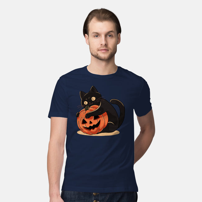 Pumpkin Embrace-Mens-Premium-Tee-fanfreak1