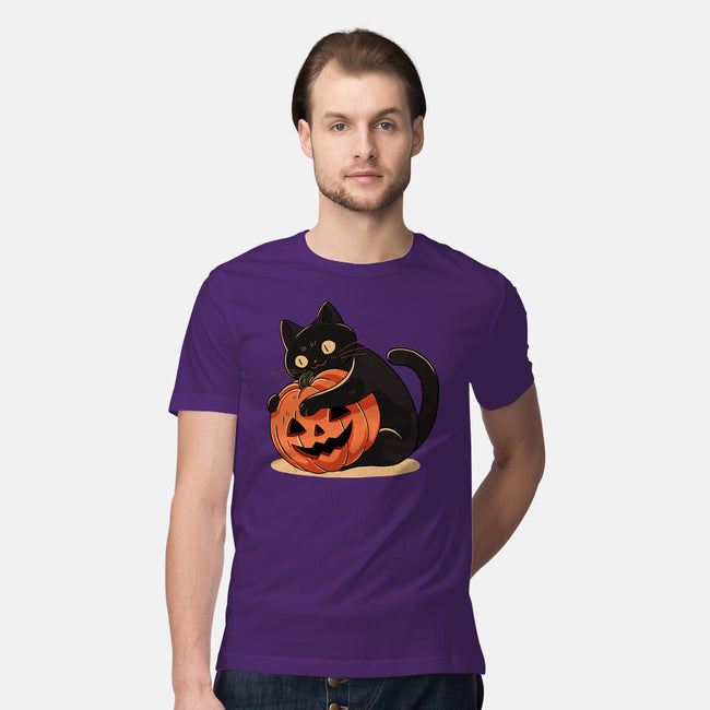 Pumpkin Embrace-Mens-Premium-Tee-fanfreak1