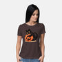 Pumpkin Embrace-Womens-Basic-Tee-fanfreak1