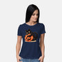 Pumpkin Embrace-Womens-Basic-Tee-fanfreak1