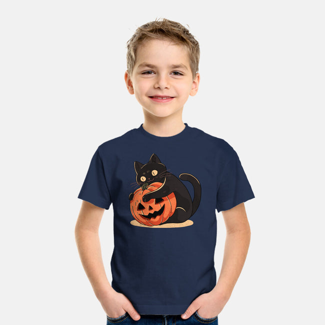 Pumpkin Embrace-Youth-Basic-Tee-fanfreak1