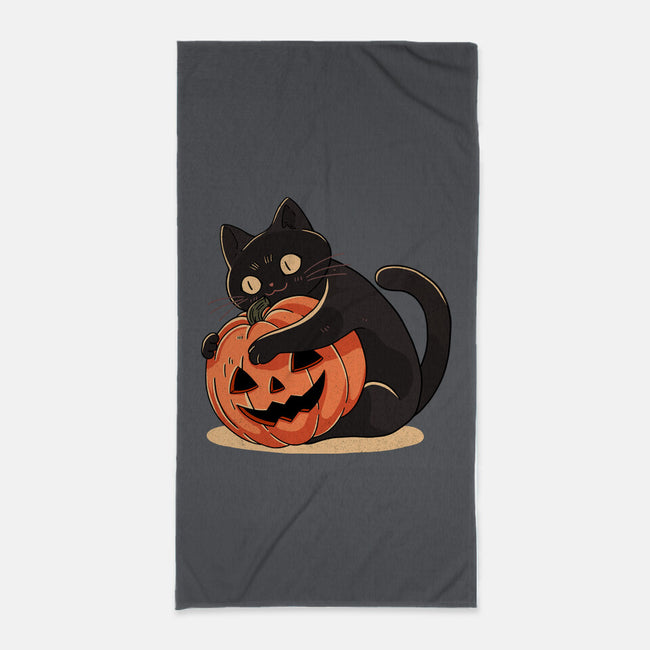 Pumpkin Embrace-None-Beach-Towel-fanfreak1