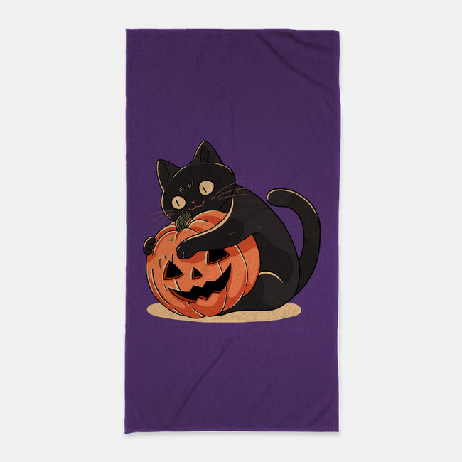 Pumpkin Embrace-None-Beach-Towel-fanfreak1