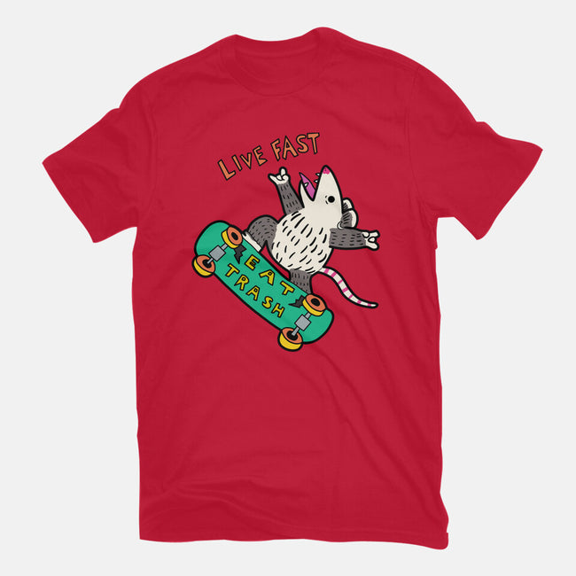 Skate And Eat Trash-Youth-Basic-Tee-MaxoArt