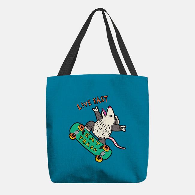 Skate And Eat Trash-None-Basic Tote-Bag-MaxoArt