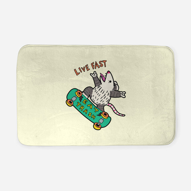 Skate And Eat Trash-None-Memory Foam-Bath Mat-MaxoArt