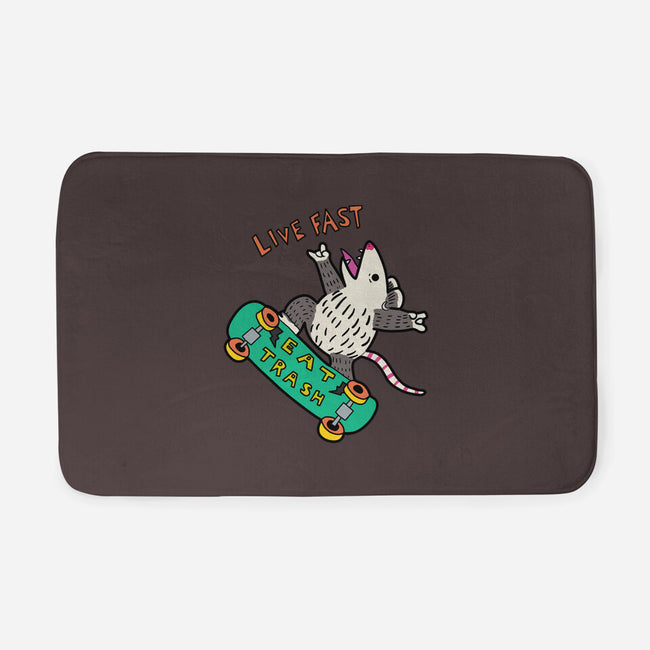 Skate And Eat Trash-None-Memory Foam-Bath Mat-MaxoArt